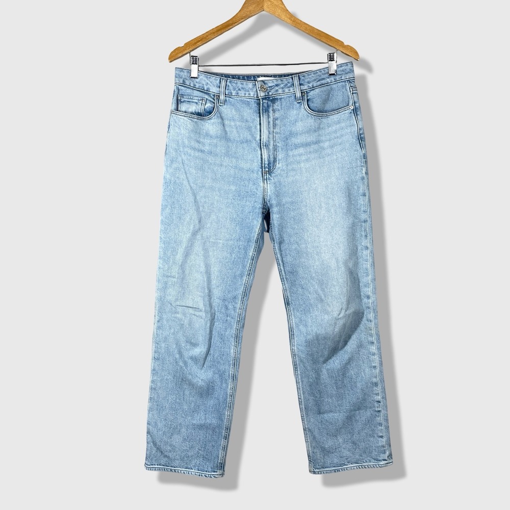 Paige Stevie Ankle Jeans Womens 30 Light Wash Blue Denim Minimalist Classic